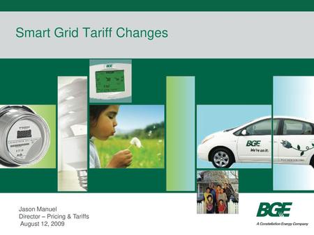 Smart Grid Tariff Changes