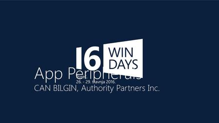 App Peripherals CAN BILGIN, Authority Partners Inc.