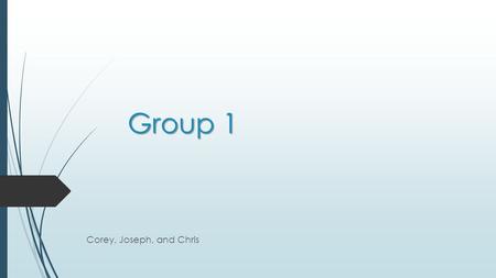 Group 1 Corey, Joseph, and Chris. Fiction  Stories to describe fake events and people.  Examples Narnia and Harry Potter.