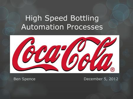 High Speed Bottling Automation Processes