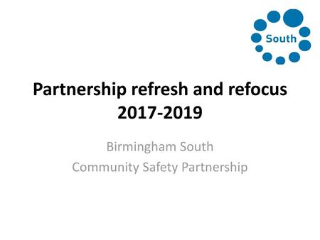 Partnership refresh and refocus