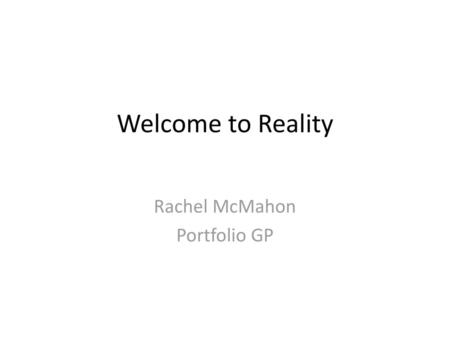 Rachel McMahon Portfolio GP