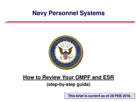 Navy Personnel Systems