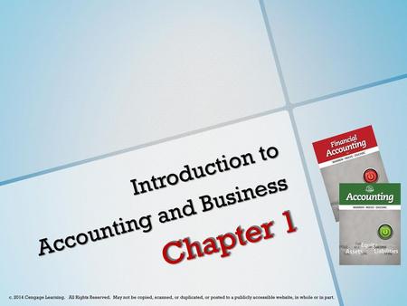 Introduction to Accounting and Business