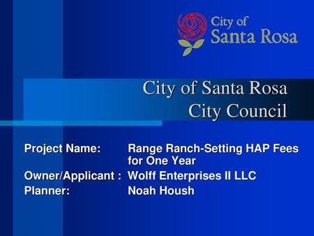 City of Santa Rosa City Council