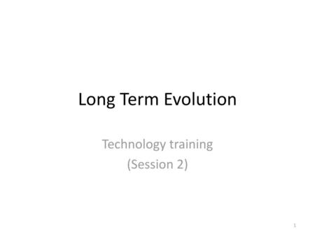 Technology training (Session 2)