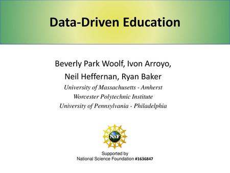 Data-Driven Education