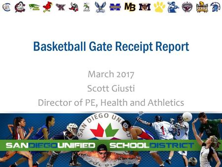 Basketball Gate Receipt Report