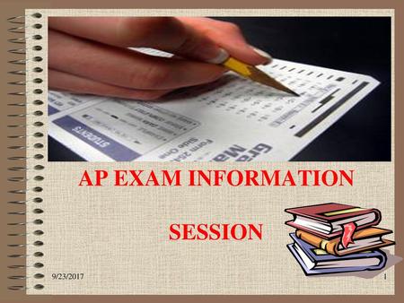 AP EXAM INFORMATION SESSION