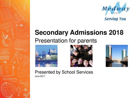 Secondary Admissions 2018 Presentation for parents