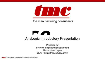 AnyLogic Introductory Presentation