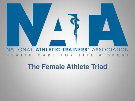 The Female Athlete Triad