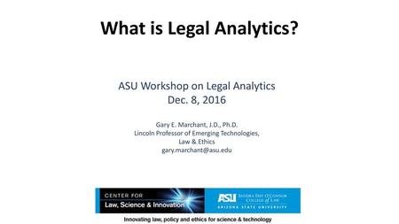 What is Legal Analytics?