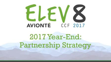 2017 Year-End: Partnership Strategy