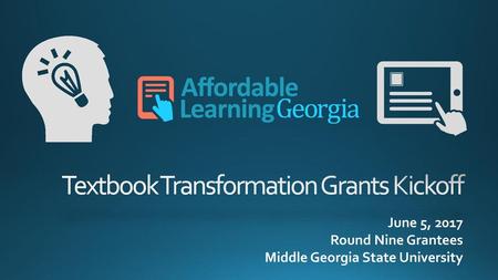 Textbook Transformation Grants Kickoff