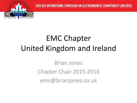 EMC Chapter United Kingdom and Ireland