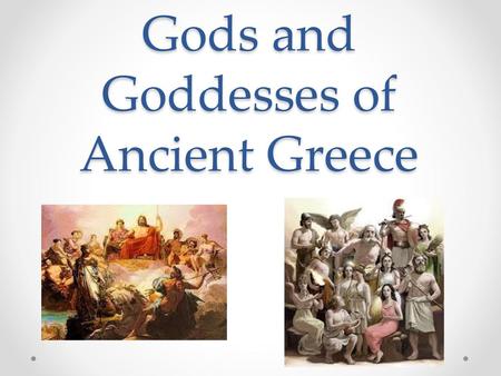 Gods and Goddesses of Ancient Greece