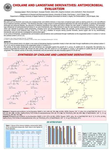 SYNTHESIS OF CHOLANE AND LANOSTANE DERIVATIVES