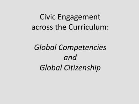 What is Global Citizenship?