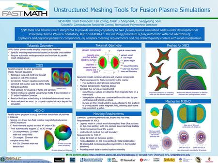 Unstructured Meshing Tools for Fusion Plasma Simulations