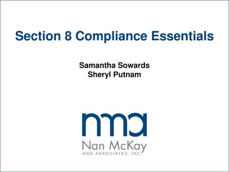 Section 8 Compliance Essentials