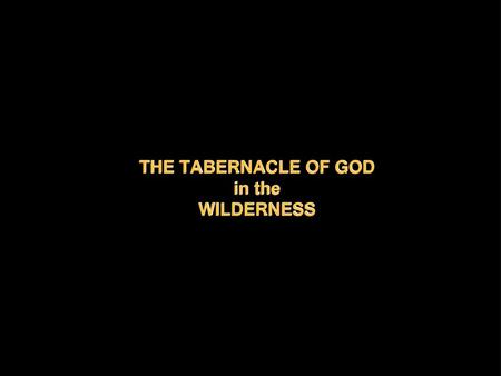 INTRODUCTION The High Priest and Priests The Colours of the fabric of the Tabernacle The Materials of the Tabernacle.