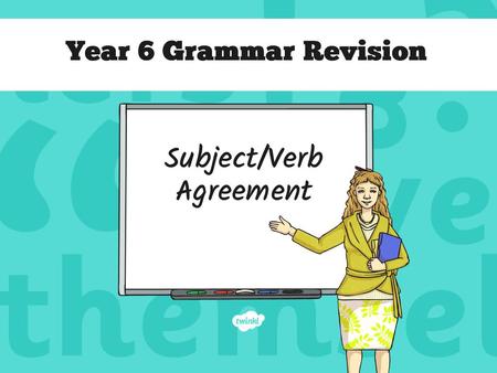 Year 6 Grammar Revision.