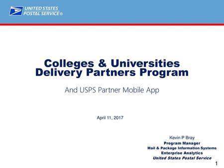 Colleges & Universities Delivery Partners Program