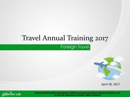 Travel Annual Training 2017