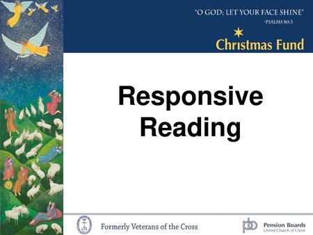 Responsive Reading.