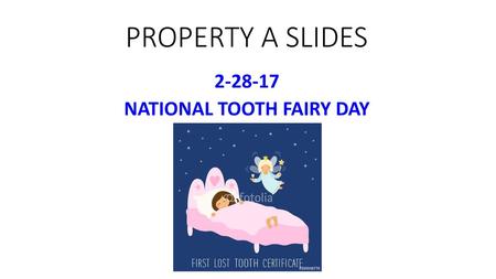 NATIONAL TOOTH FAIRY DAY