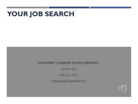 STUDENT CAREER DEVELOPMENT