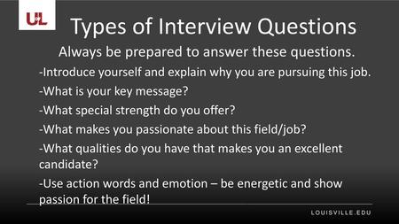 Types of Interview Questions