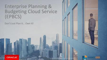 Enterprise Planning & Budgeting Cloud Service (EPBCS)