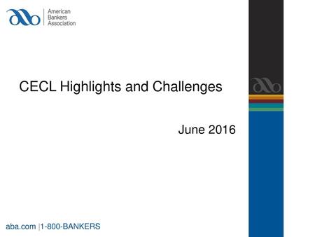 CECL Highlights and Challenges