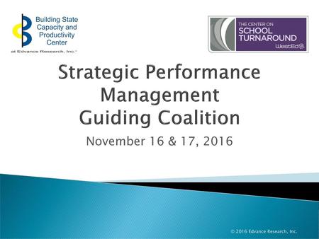 Strategic Performance Management Guiding Coalition