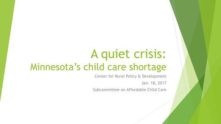 A quiet crisis: Minnesota’s child care shortage