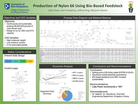 Production of Nylon 66 Using Bio-Based Feedstock