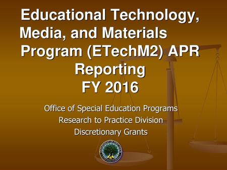 Educational Technology, Media, and Materials