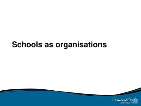 Schools as organisations