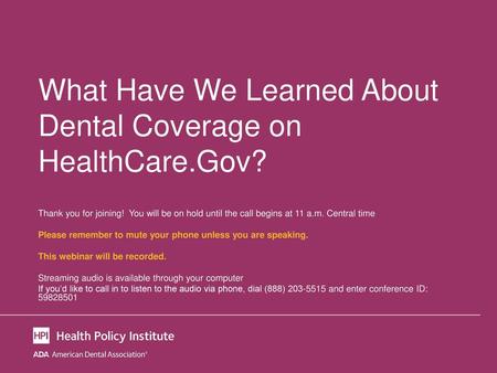 What Have We Learned About Dental Coverage on HealthCare.Gov?