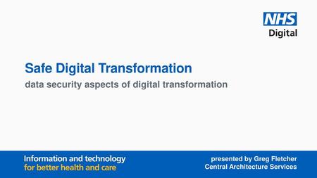 Safe Digital Transformation