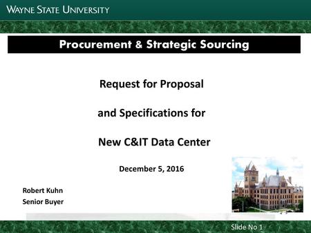 Procurement & Strategic Sourcing