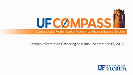 Campus Information Gathering Sessions – September 13, 2016