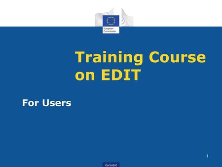 Training Course on EDIT