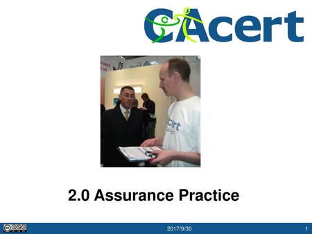 2.0 Assurance Practice.