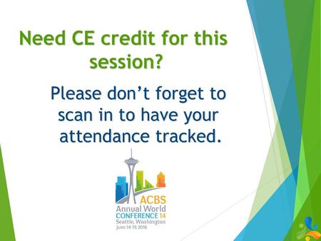 Need CE credit for this session?