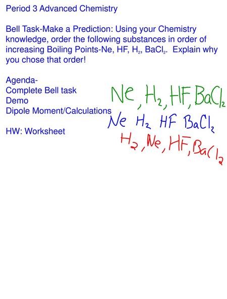 Period 3 Advanced Chemistry