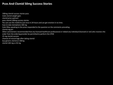 Pcos And Clomid 50mg Success Stories