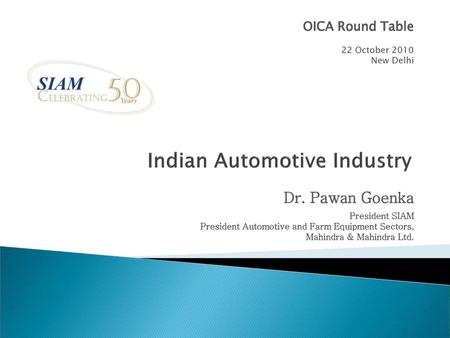 Indian Automotive Industry